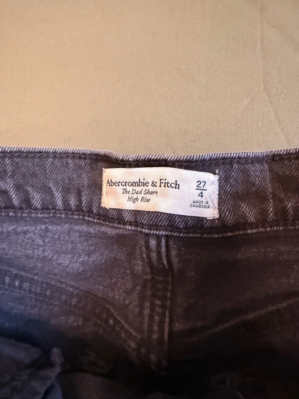 Abercrombie & Fitch Denim Jean Shorts - Washed Black